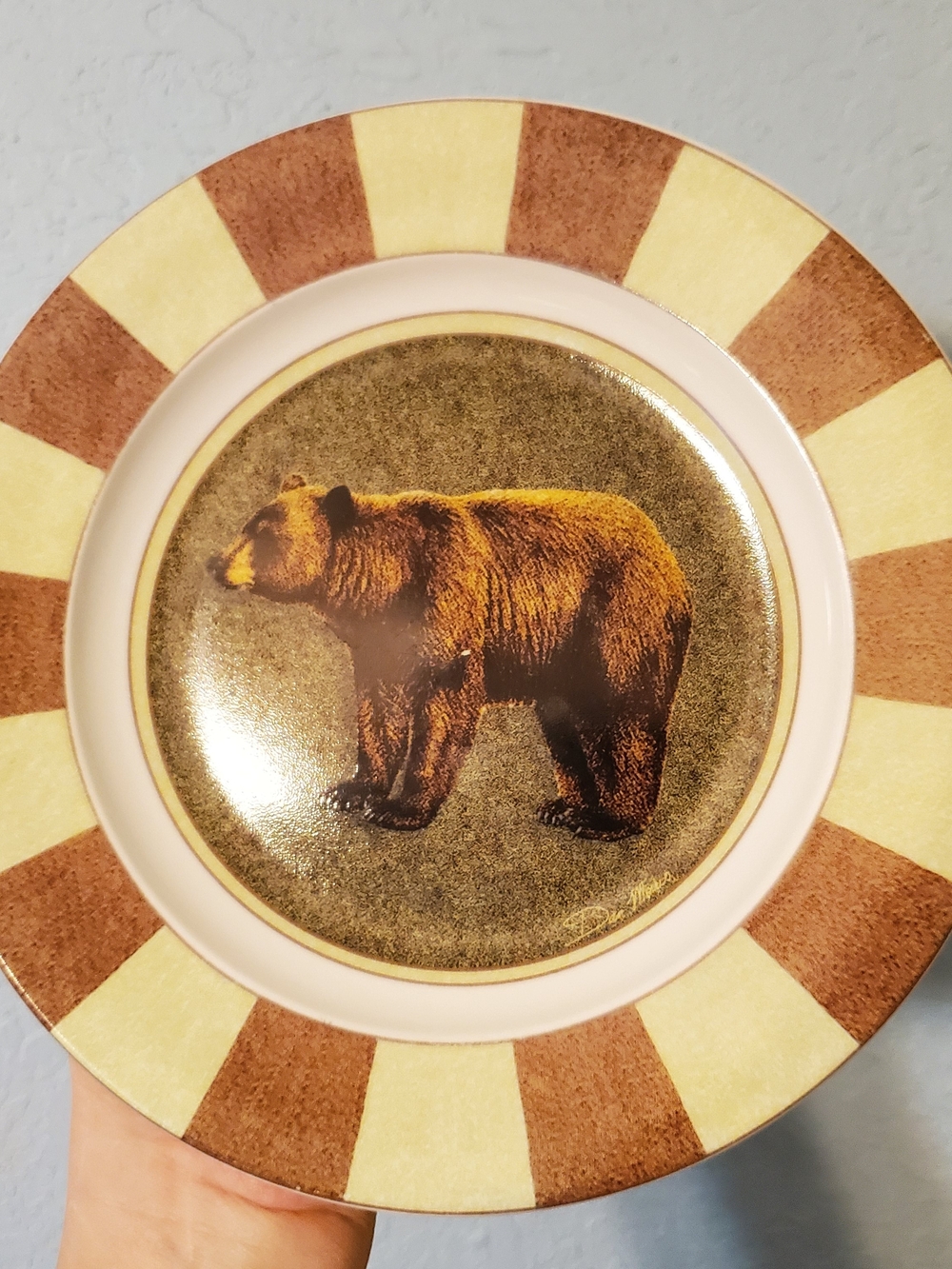 Cypress Rome Bear Plate Made In China Home Decor Home Accent Kitchen Plates